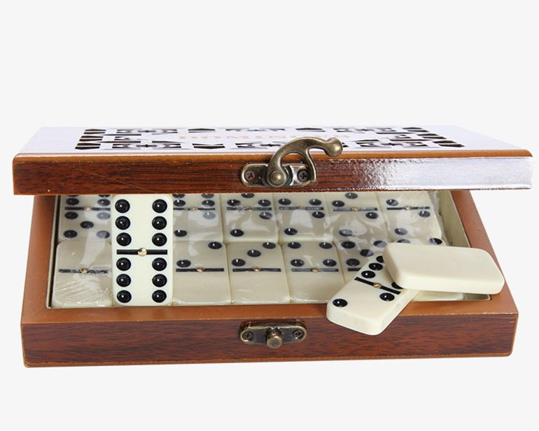 28 Dominoes Set wooden box - Mama Lifestyles