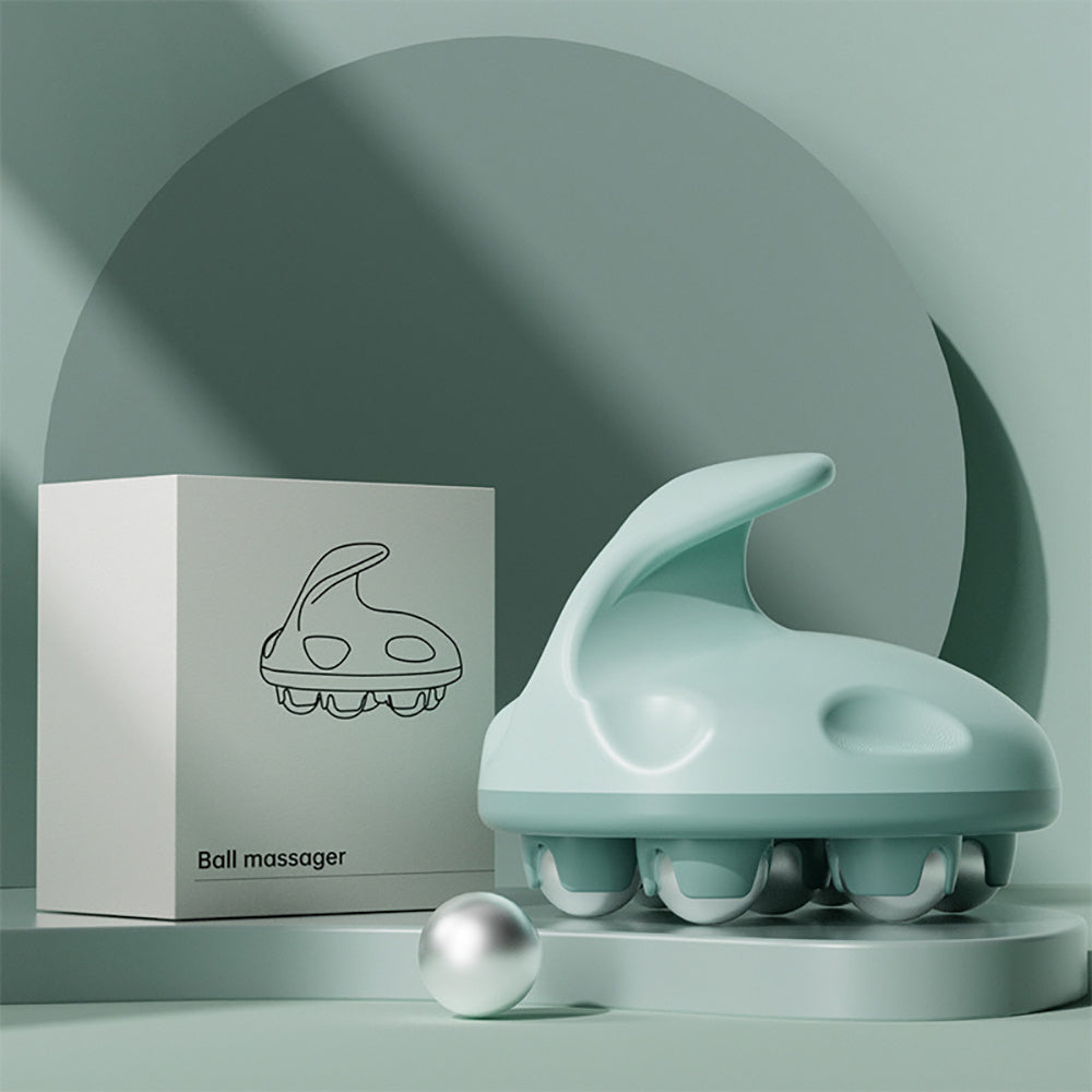 Hand Roller Massager For Cellulite Massage, Deep Tissue Massage Ball For Back, Neck, Foot, Shoulder, Thighs Pain Relief, Massage Gloves For Hands With 7 360-degree Metal Roller - Mama Lifestyles