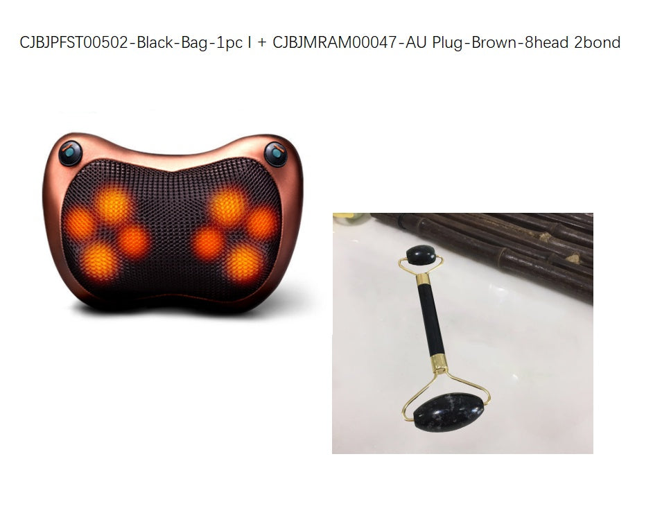 Electric Infrared Heating Kneading Neck Shoulder Back Body Spa Massage Pillow Car Chair Shiatsu Massager Masaj Device - Mama Lifestyles