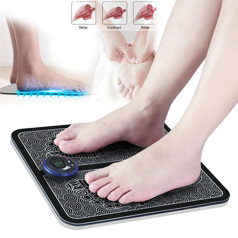 Electric EMS Foot Massager Pad Feet Muscle Stimulator Leg Reshaping Foot Massage Mat Relieve Ache Pain Health Care - Mama Lifestyles