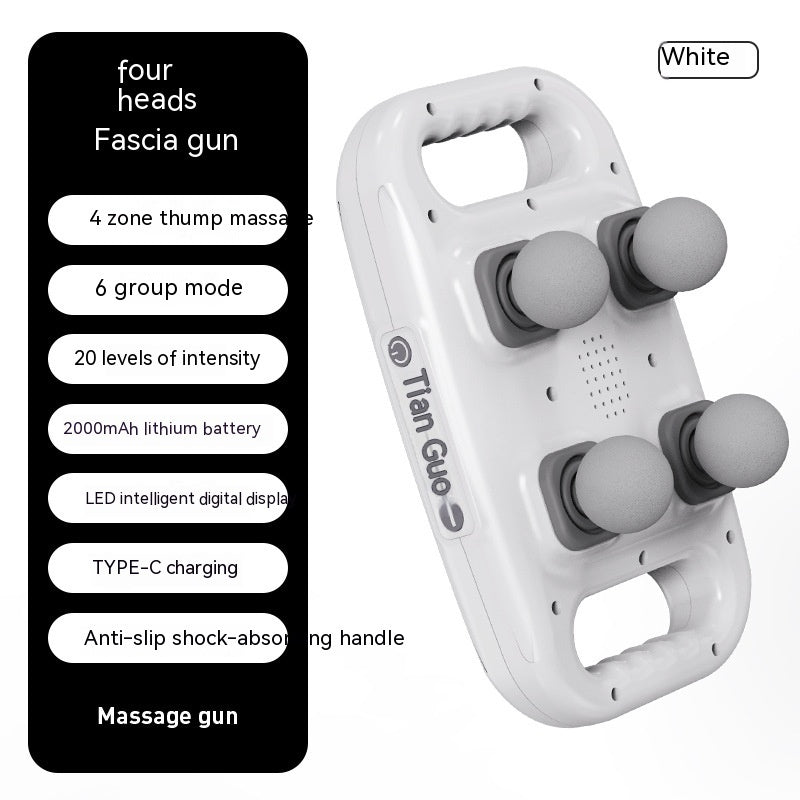 Four Head Massage Gun Massage Gun Whole Body High Frequency Muscle Relaxation Massager - Mama Lifestyles