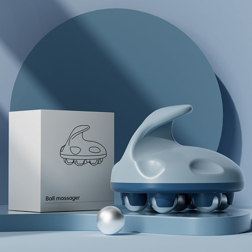 Hand Roller Massager For Cellulite Massage, Deep Tissue Massage Ball For Back, Neck, Foot, Shoulder, Thighs Pain Relief, Massage Gloves For Hands With 7 360-degree Metal Roller - Mama Lifestyles