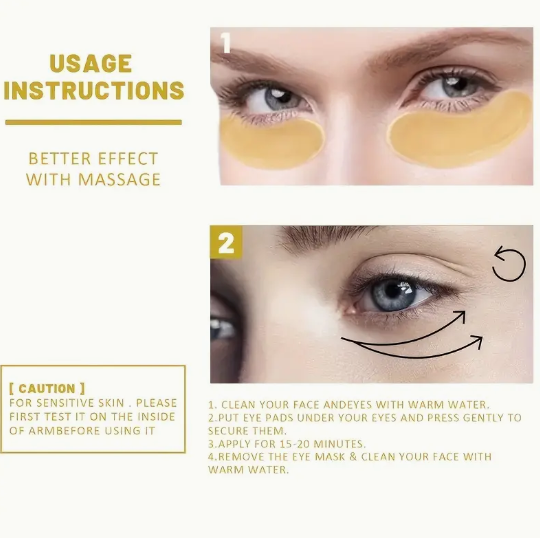 24k Gold Collagen Eye Masks