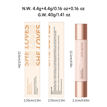 Double - headed Contour Stick Highlight Brightening - Mama Lifestyles