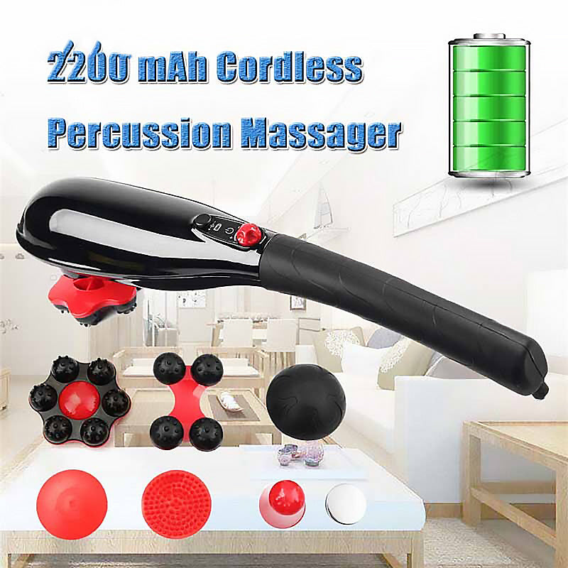 New Hand-held Lightweight Rechargeable Cervical Massager Electric Multi-function Body Back Massage Hammer - Mama Lifestyles