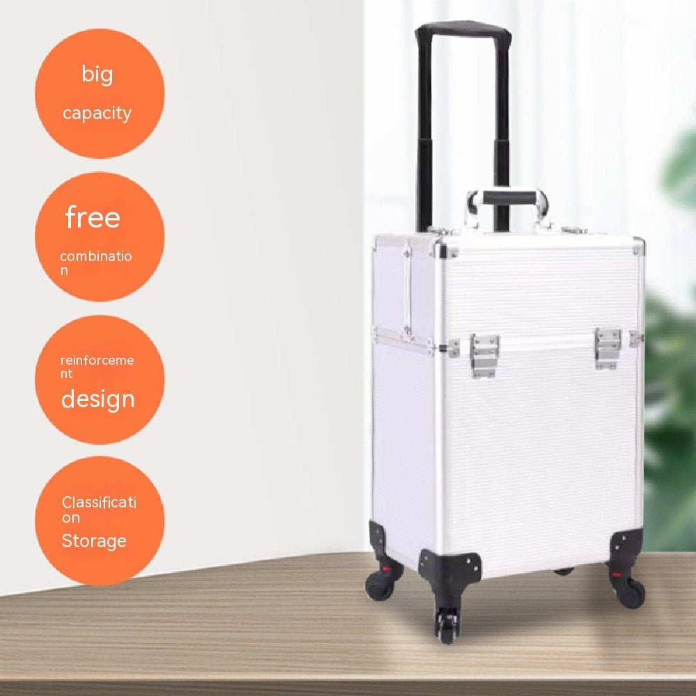 Large - capacity Make - up And Make - up Artist Trolley Storage Toolbox - Mama Lifestyles