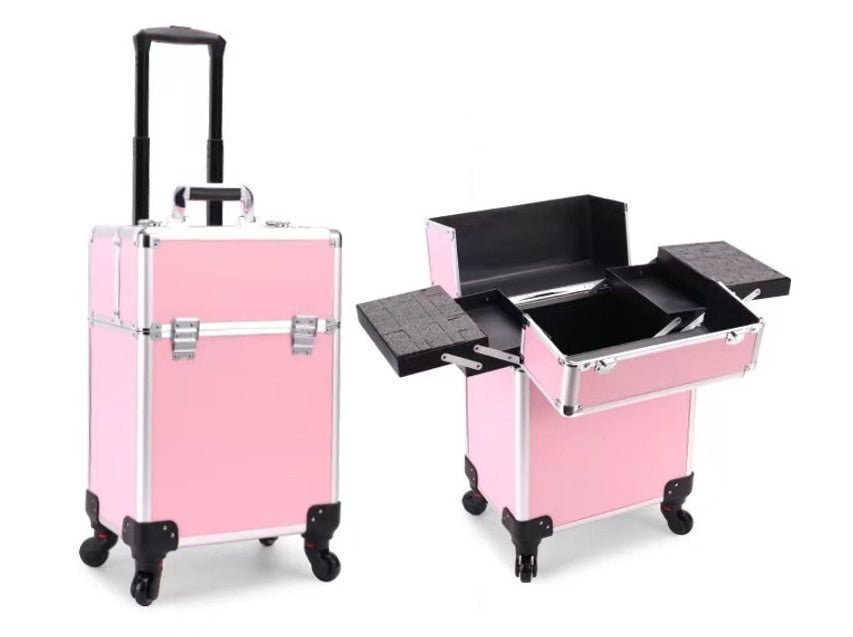 Large - capacity Make - up And Make - up Artist Trolley Storage Toolbox - Mama Lifestyles