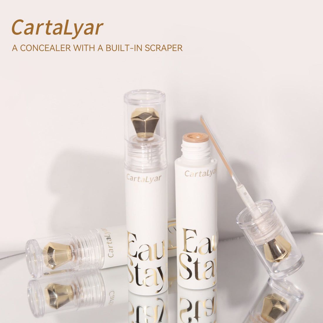 Liquid Concealer Long Lasting Waterproof Base Makeup Concealer With Scraper - Mama Lifestyles