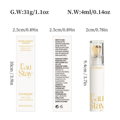 Liquid Concealer Long Lasting Waterproof Base Makeup Concealer With Scraper - Mama Lifestyles